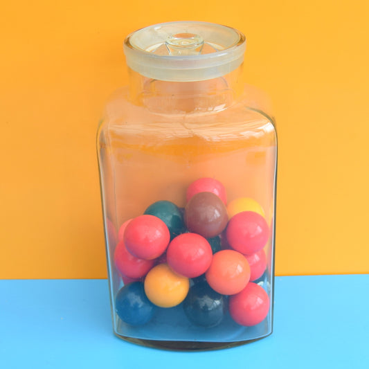 Vintage 1950s Large Glass Sweet Storage Jar - Easipak