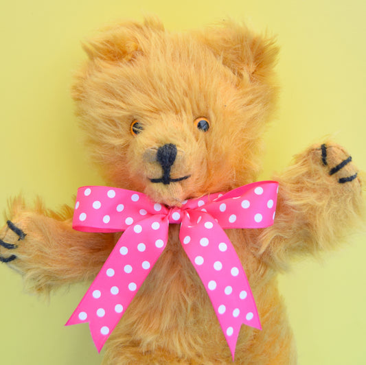 Vintage 1950s Pedigree Teddy Bear - Yellow Mohair by Pineapple Retro