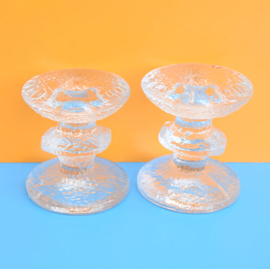 Vintage 1970s Iittala Finland - Festivo Candle Holders - Timo Sarpaneva