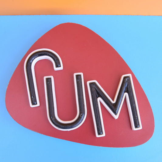 Vintage 1970s Formica / Plywood Wall Plaques / Signs - Home Bar