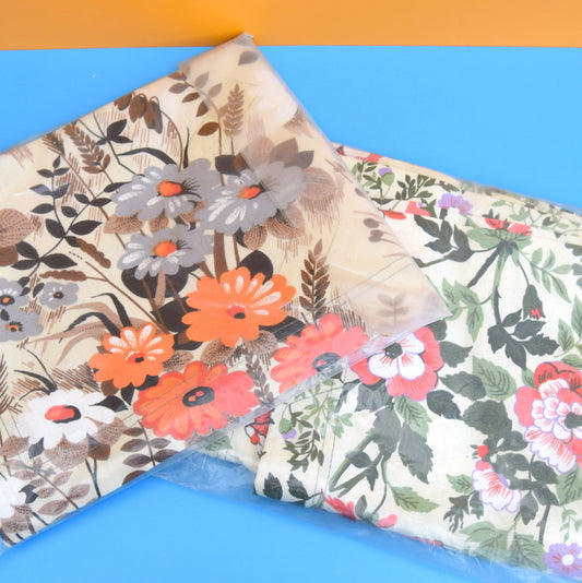 Vintage 1970s Replacement Sunlounger Covers - Floral