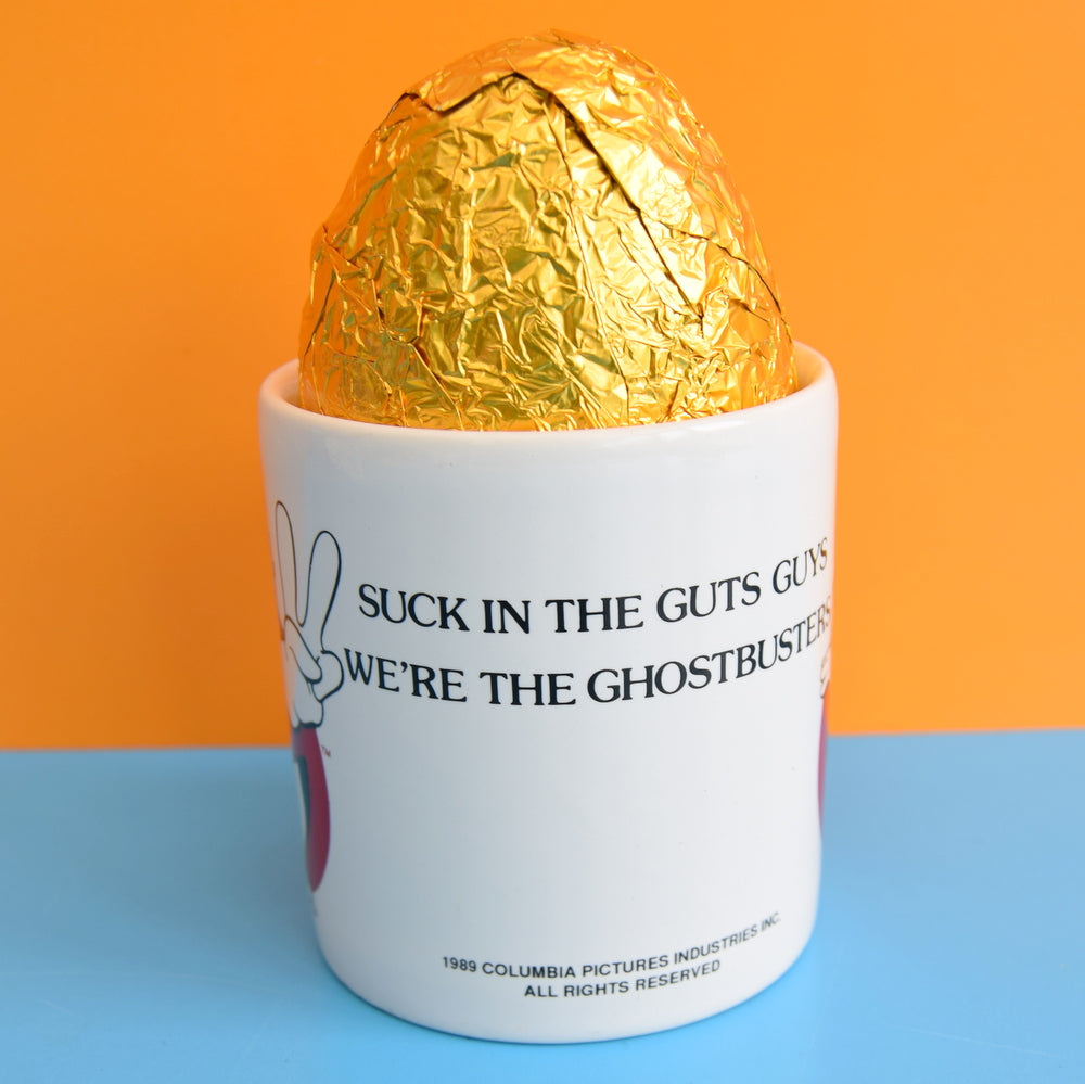 Vintage 1980s Mug & Chocolate Easter Egg - Ghost Busters