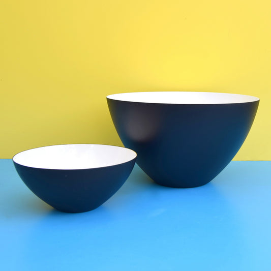 Vintage & Retro Krenit Bowl - Herbert Krenchel - Black & White