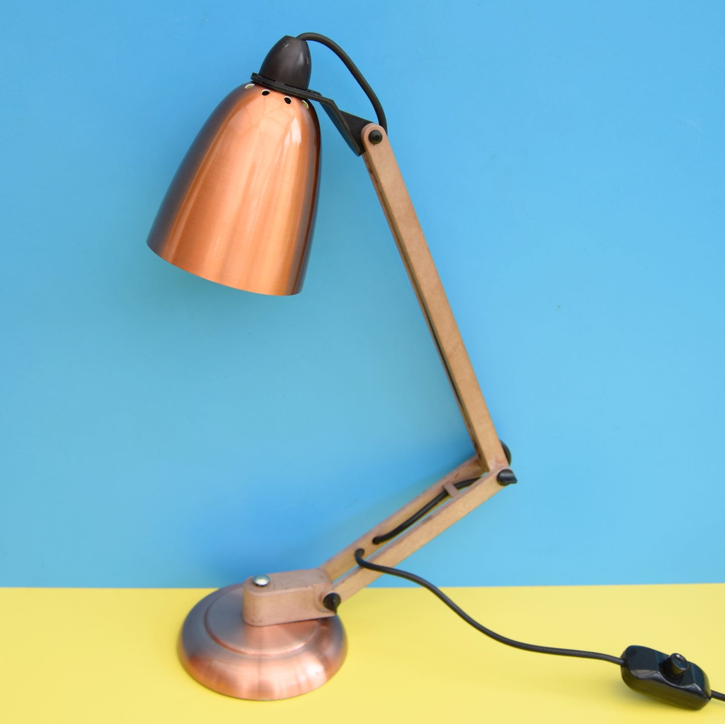 Vintage 1970s Mac Lamp - Desk Lamp - Conran - Copper Coloured