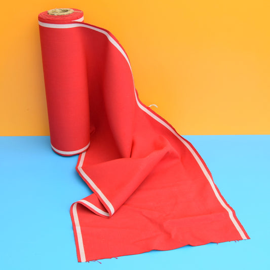 Vintage 1960s Replacement Garden Chair / Deckchair Canvas - Red