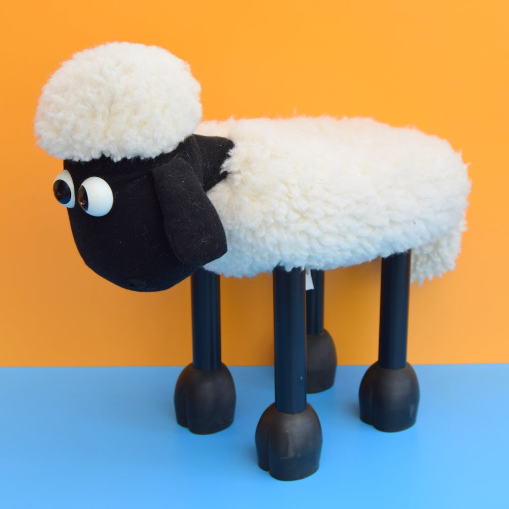 Vintage 1980s/90s Shaun The Sheep Footstool - Boots