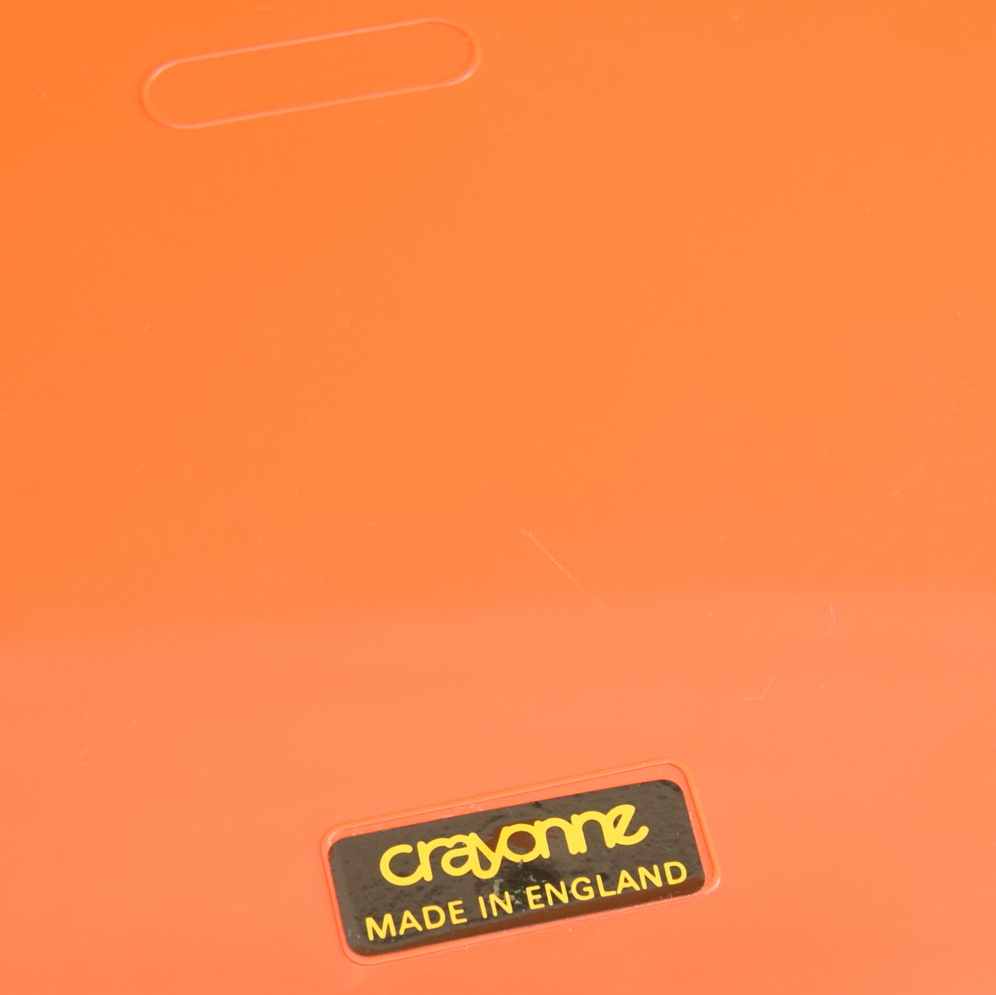 Vintage 1970s Round Plastic Crayonne Tray By Habitat - Orange