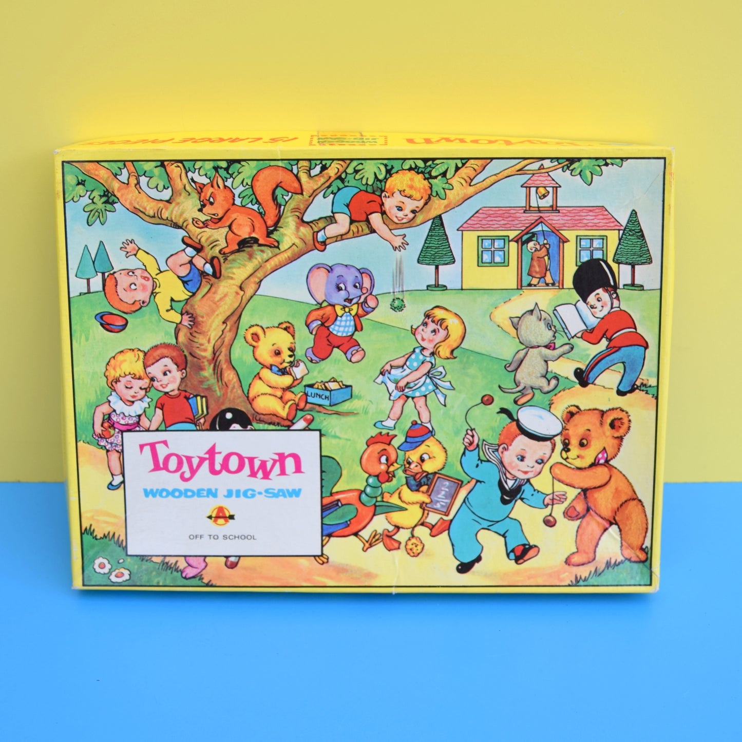Vintage 1960s Toy Town Off To School - Jigsaw Puzzle
