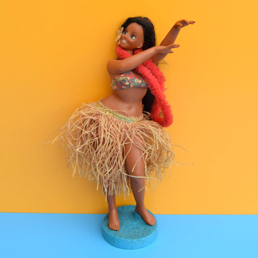 Vintage 1950s Hawaiian Hula Girl Doll Figure - Plastic