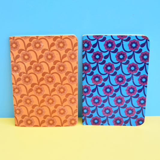 Vintage 1970s Note Books - Hunkydory - England - Flower Power