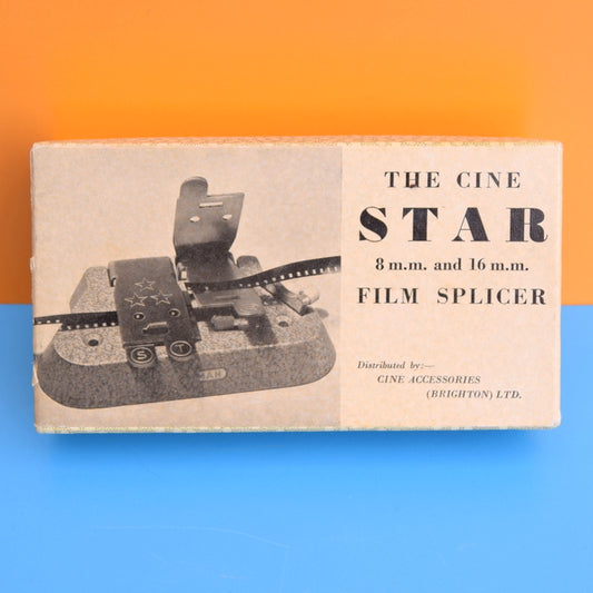 Vintage 1950s Cine Film Splicer - Star - Boxed