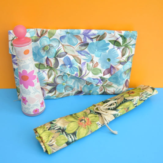 Vintage 1960s Vinyl Bits - Flower Power