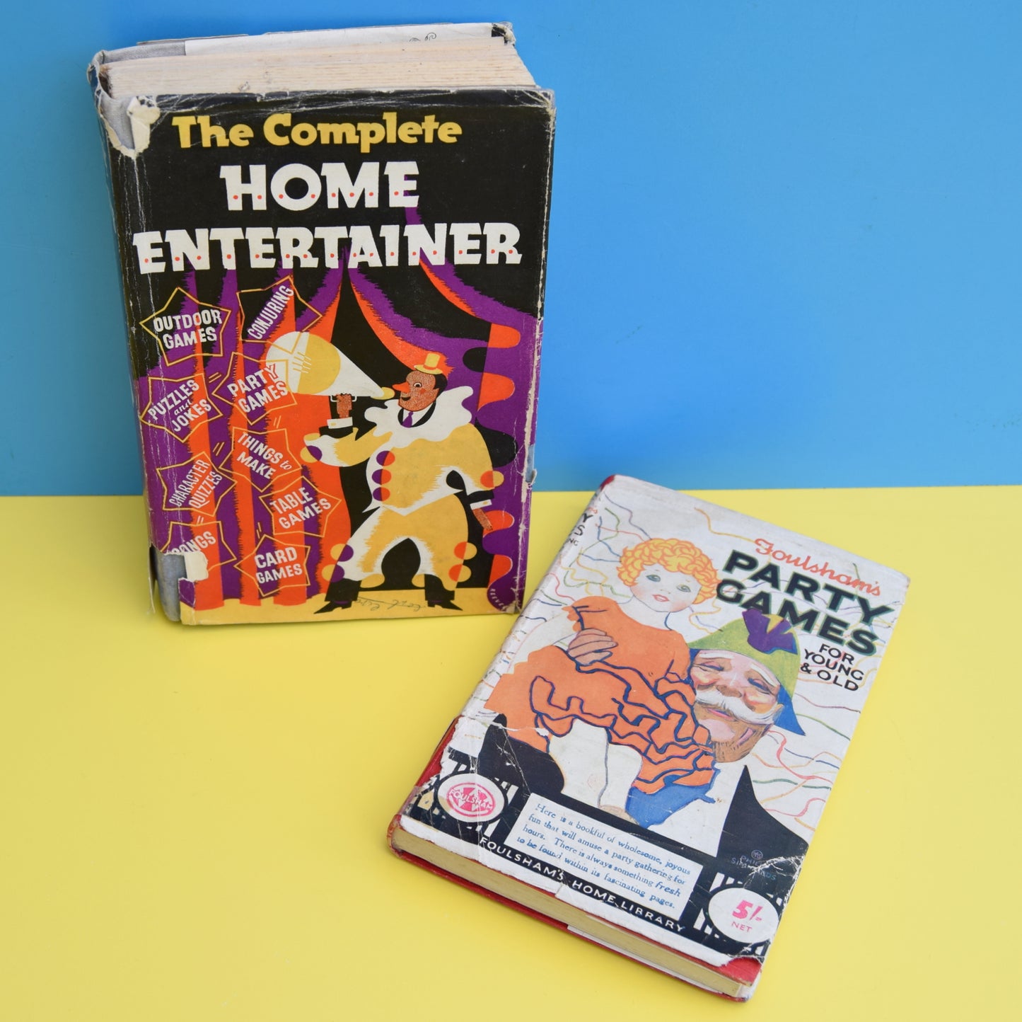 Vintage 1950s Party Games / The Complete Home Entertainer Books