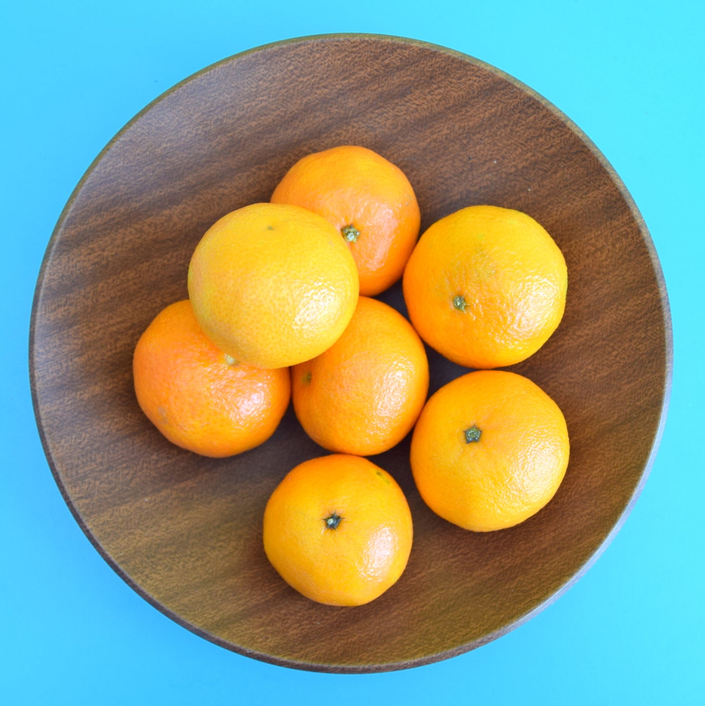 Vintage 1960s Atomic Metal  (Wood Effect) Fruit Bowl .