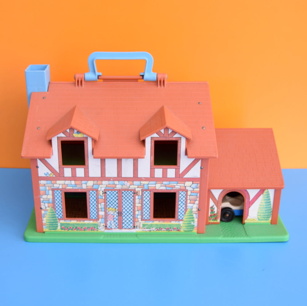 Vintage 1960s Fisher Price Tudor House - Dolls House - With Some Accessories .