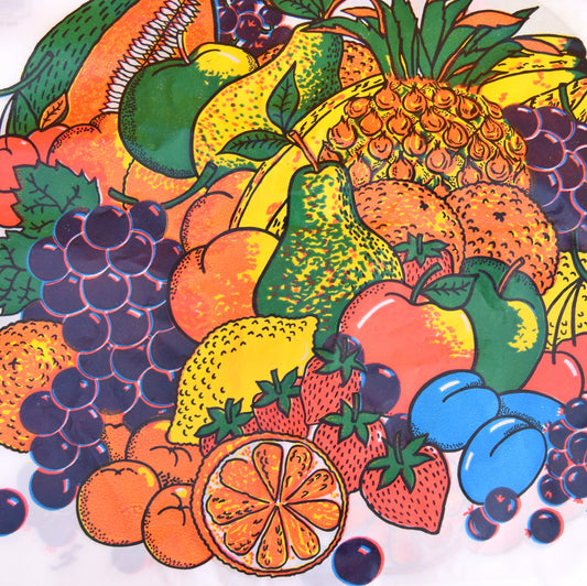 Vintage 1970s Byo Plastic Bag - Coloroll Ltd -  Linda Beard - Fruit