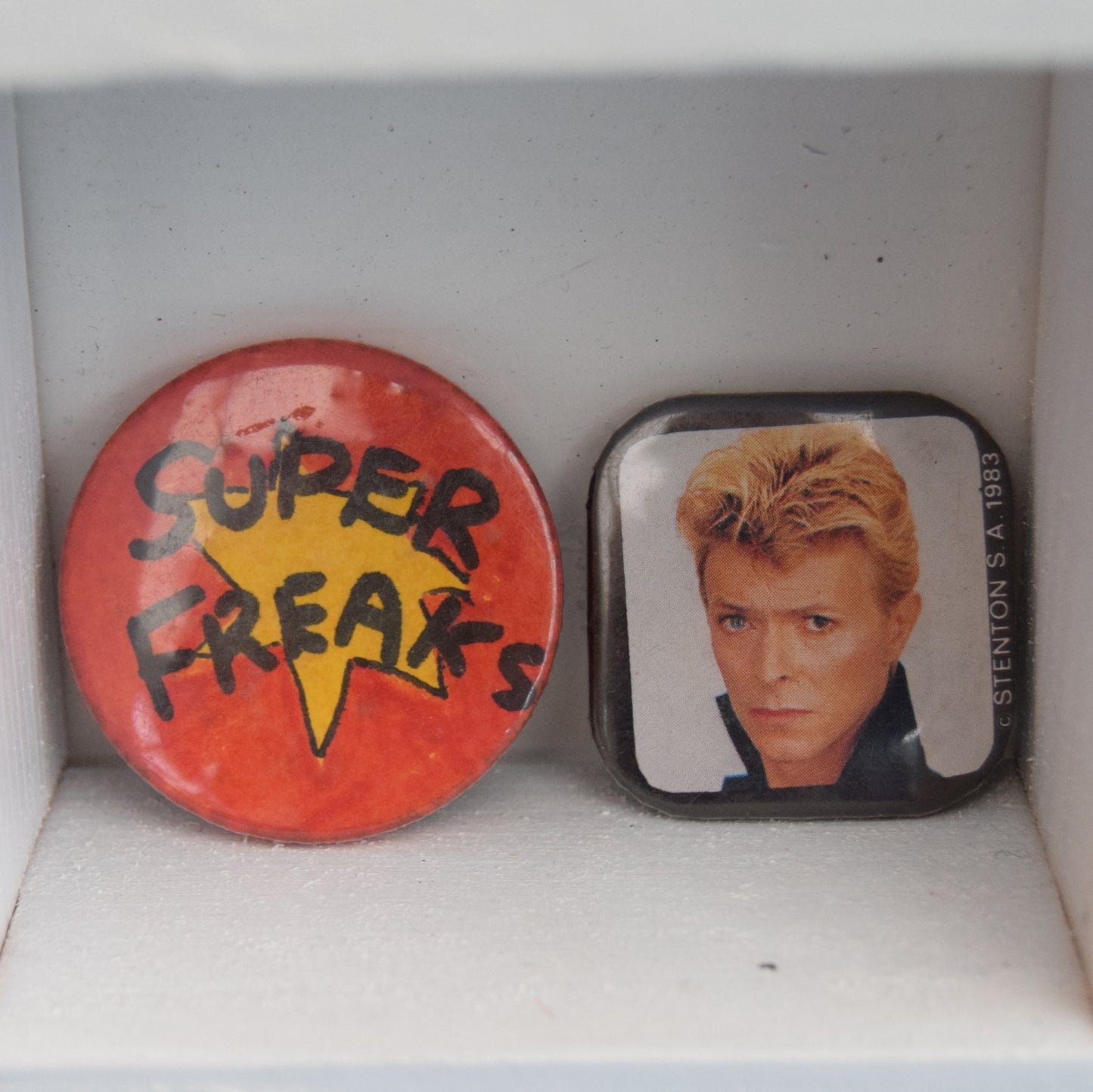 Vintage Badges - Ideal Printers Tray / Shelf Fillers - Miniature Collections by Pineapple Retro
