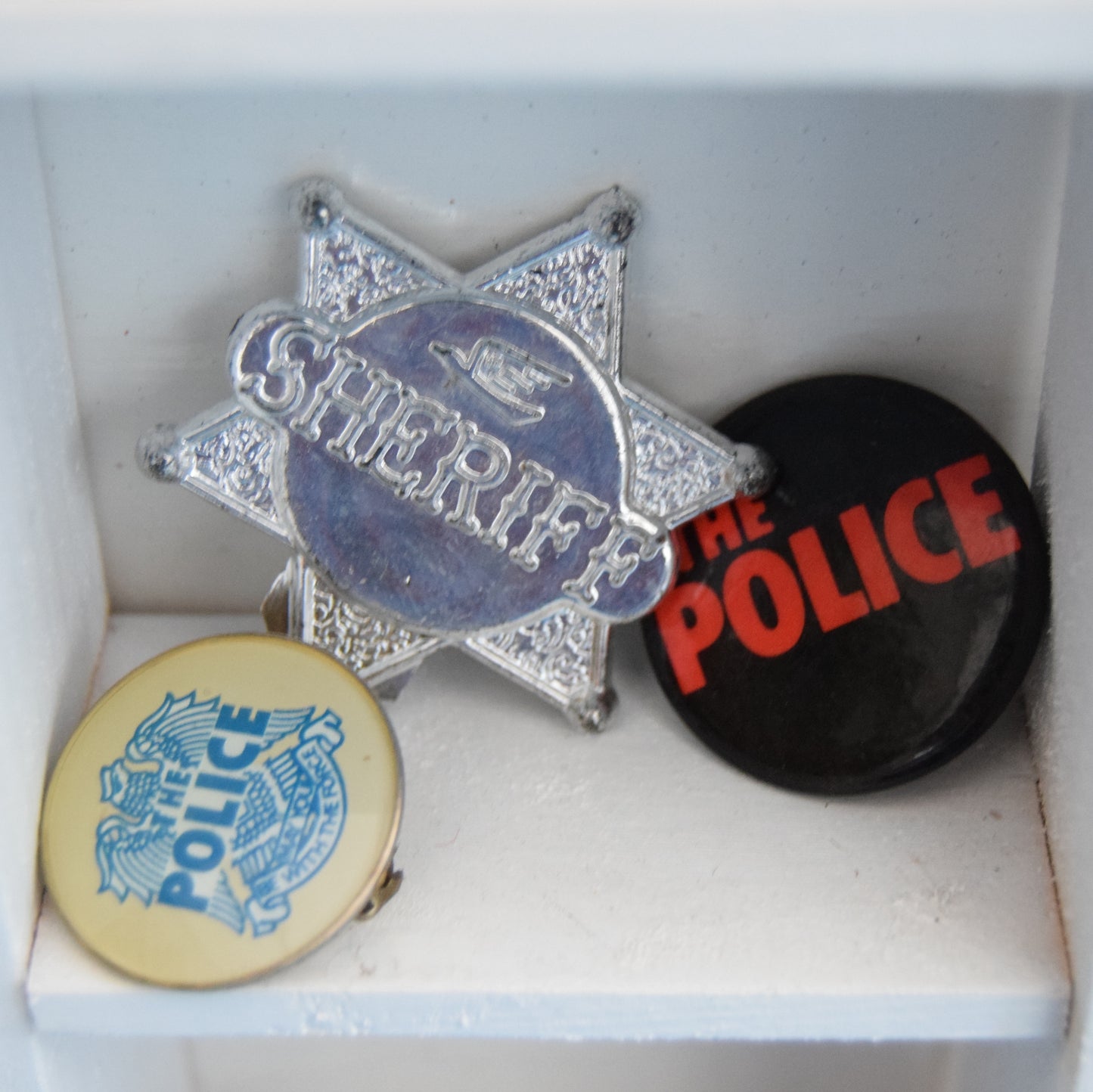 Vintage Badges - Ideal Printers Tray / Shelf Fillers - Miniature Collections by Pineapple Retro