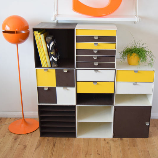 Vintage 1970s Finnish Palaset Modular Storage System