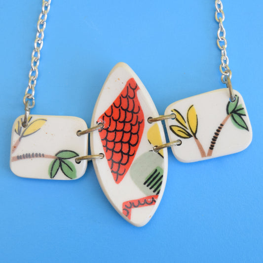 Vintage 1950s Alfred Meakin Multi Shard Necklace / Rings - Nice