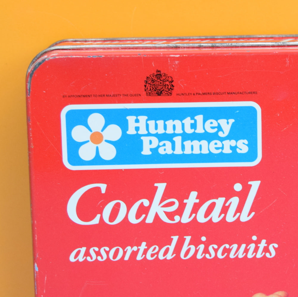 Vintage 1960s Cocktail Biscuit Tin - Huntley & Palmers