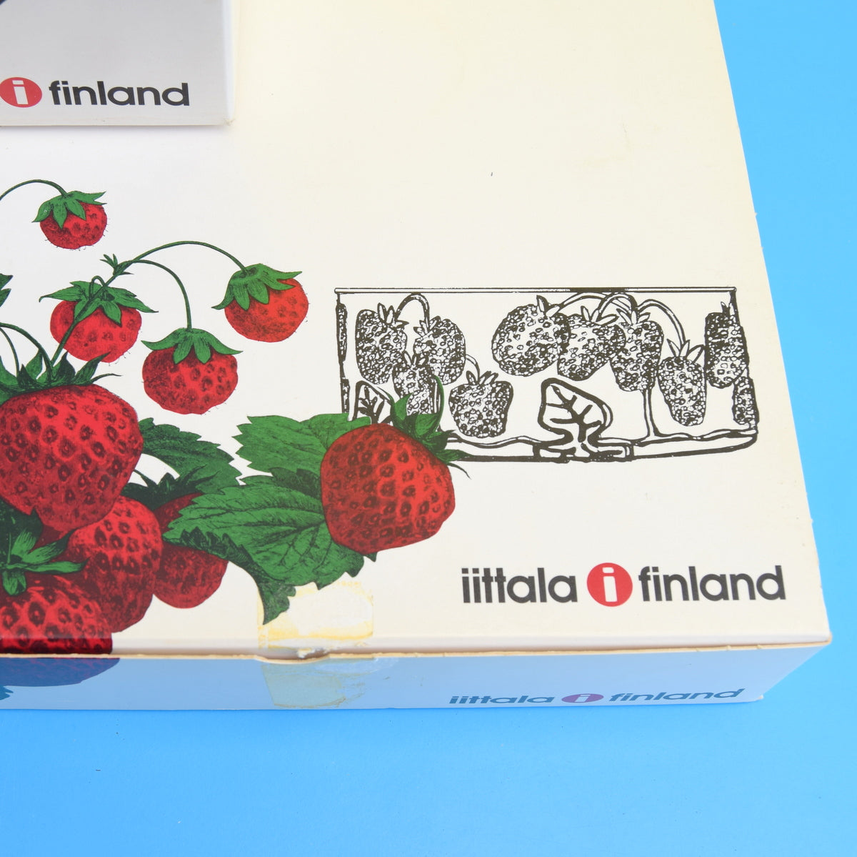 Vintage 1970s Iittala Finland - Marja - Glass Strawberry Set - Boxed