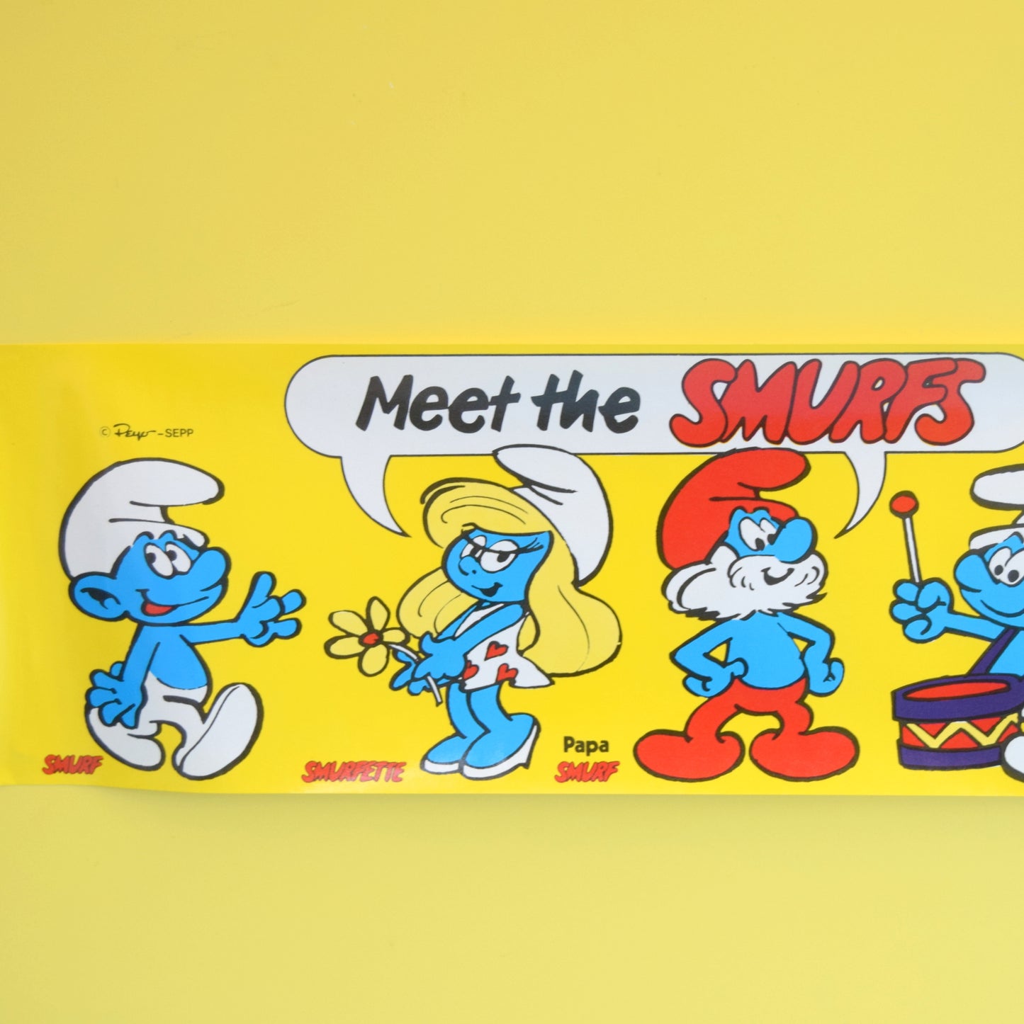 Vintage 1970s Meet The Smurfs Posters/ Figures
