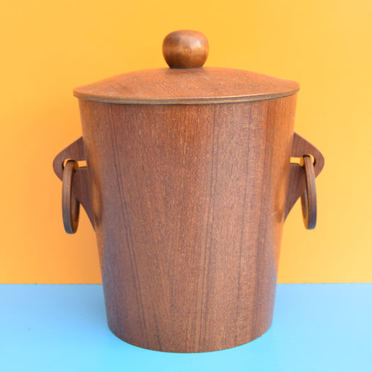 Vintage 1960s Stylish Teak Ice Bucket