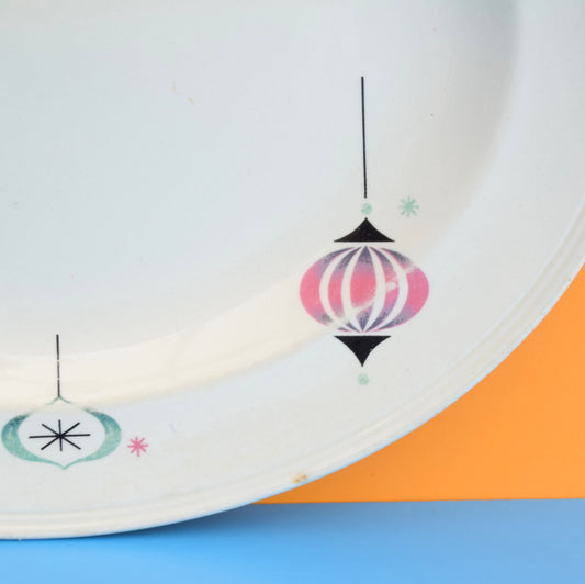 Vintage 1950s Bauble Pattern Dinner Plate - Kitsch