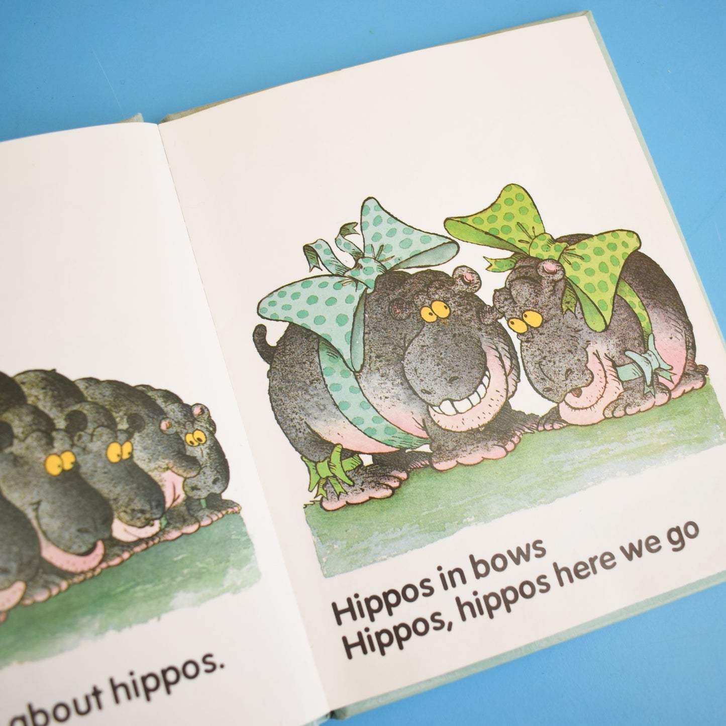 Vintage 1980s Little Hippos Rhyme Book