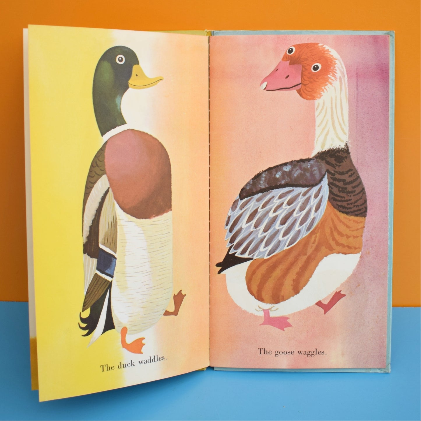 Vintage 1960s Book - Words / Animals - Fab Illustrations by Pineapple Retro