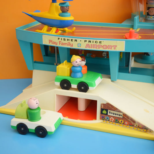 Vintage 1970s Fisher Price Airport/ Plane & Bits by Pineapple Retro