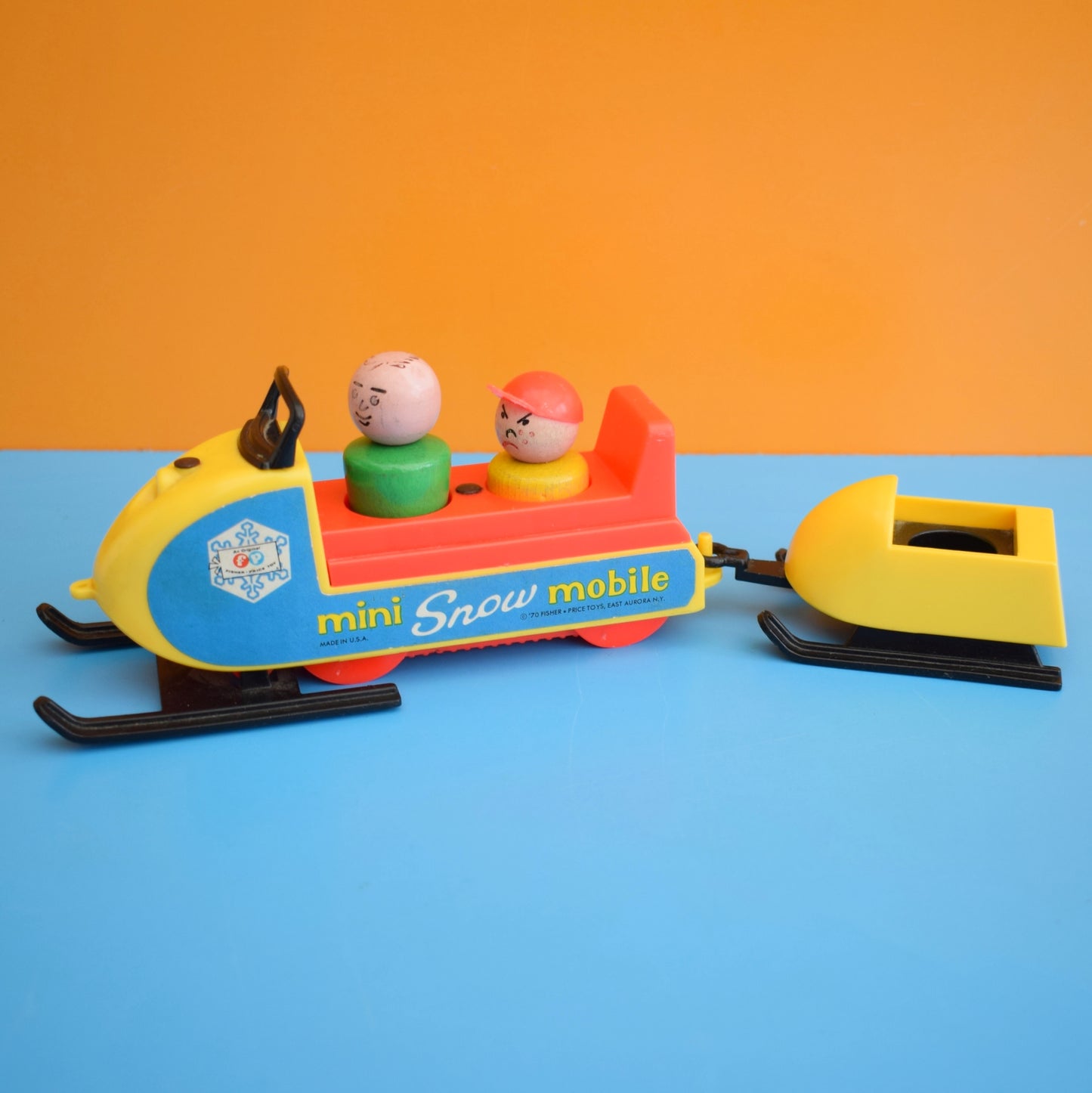 Vintage 1970s Fisher Price Mini Snowmobile by Pineapple Retro