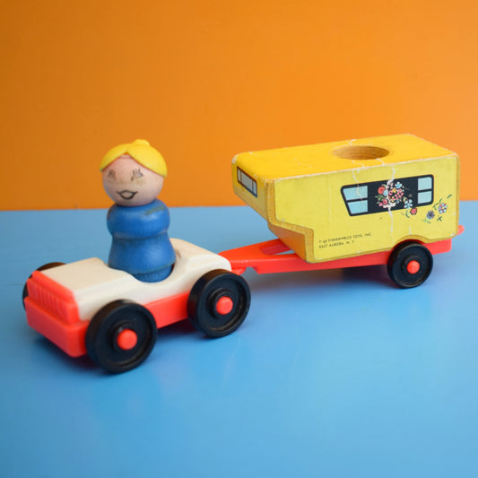 Vintage 1960s Fisher Price Caravan Trailer by Pineapple Retro