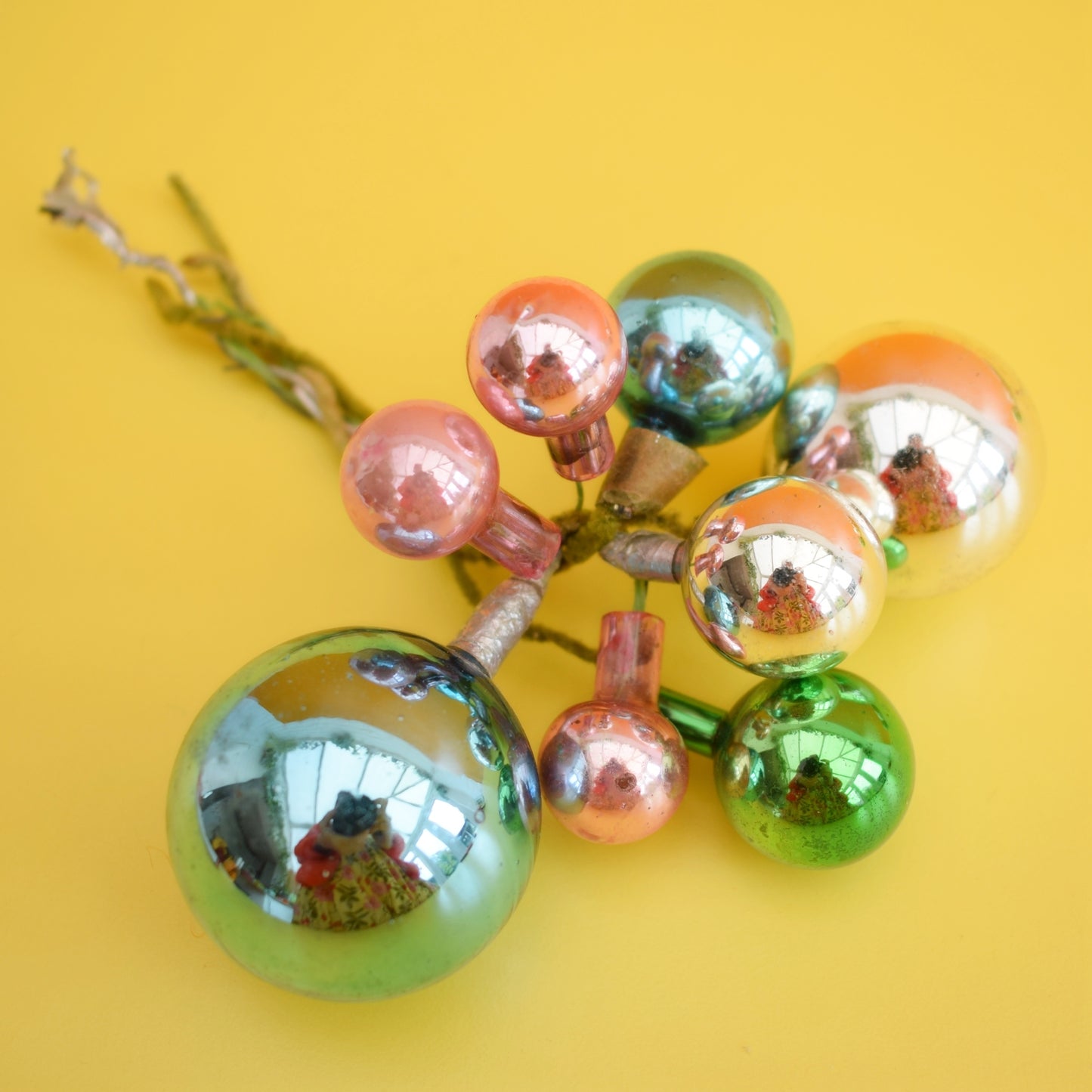Vintage 1960s Glass Wired Baubles - Gift Wrapping