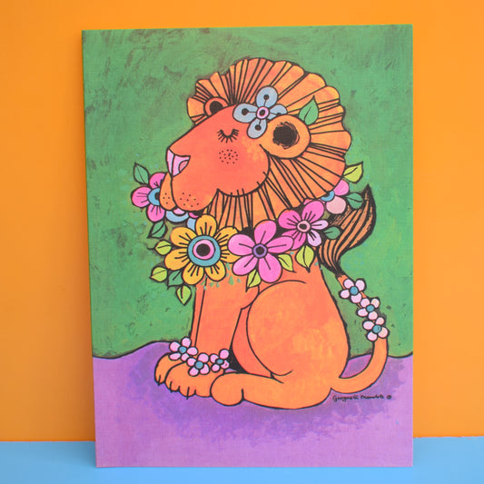 Vintage 1970s Large Greeting Card - by Gwyneth Mamlok - Leo