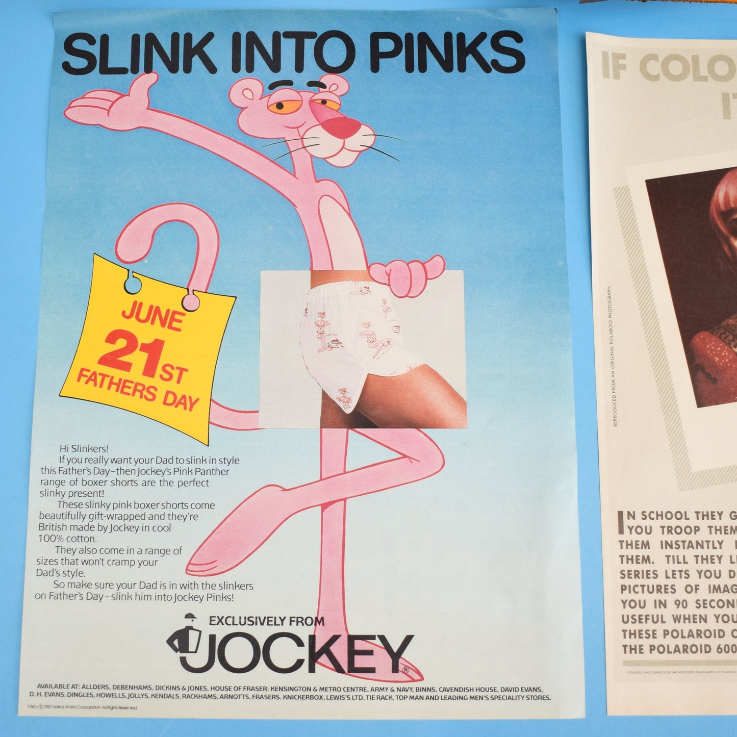Vintage 1980s Adverts - Fashion