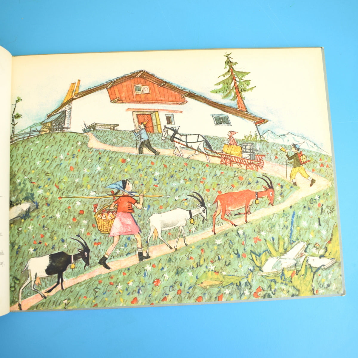 Vintage 1950s Book - Florina And The Wild Bird - Alois Carigiet & Selina Chonz