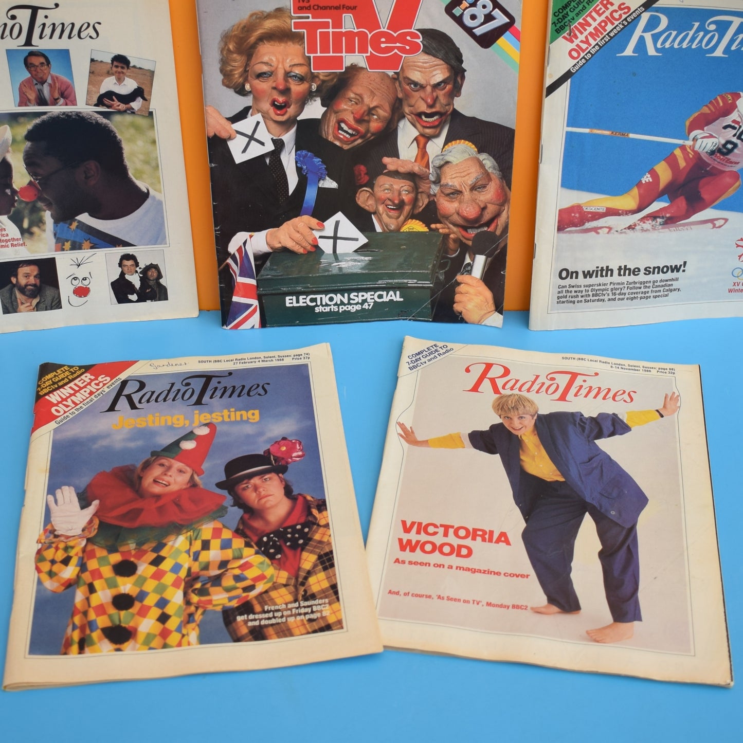 Vintage 1980s Radio / TV Times Magazines