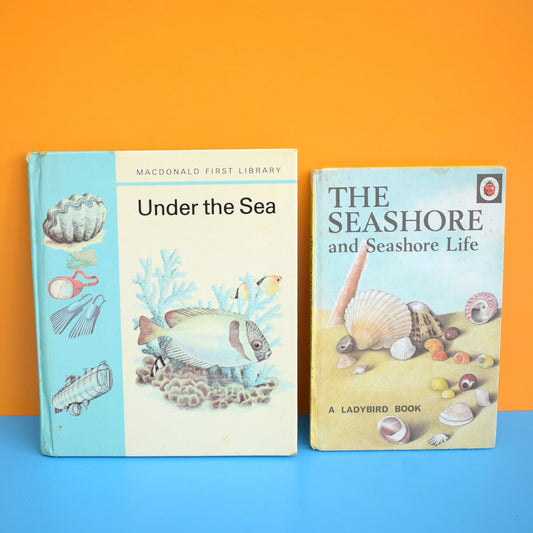 Vintage Books - The Seashore & Under The Sea by Pineapple Retro