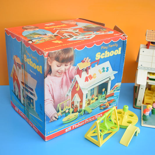 Vintage 1970s Fisher Price School House- Boxed by Pineapple Retro