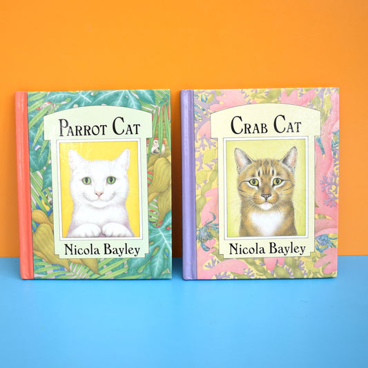 Vintage 1980s Books - Nicola Bayley - Parrot & Crab Cat