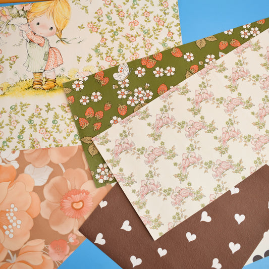 Vintage 1970s Mixed Wallpaper Pack