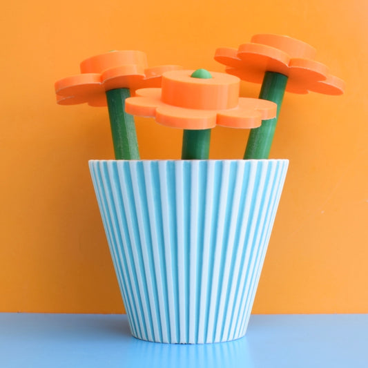 Vintage 1950s Planter - Hornsea Summit - Aqua by Pineapple Retro