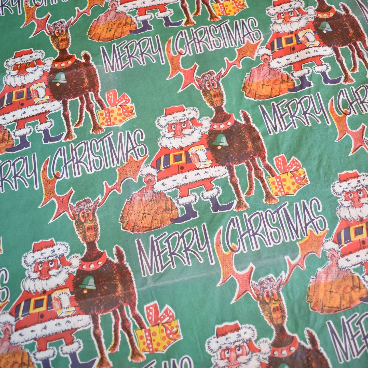 Vintage 1970s Christmas Gift Paper - Mixed Pack