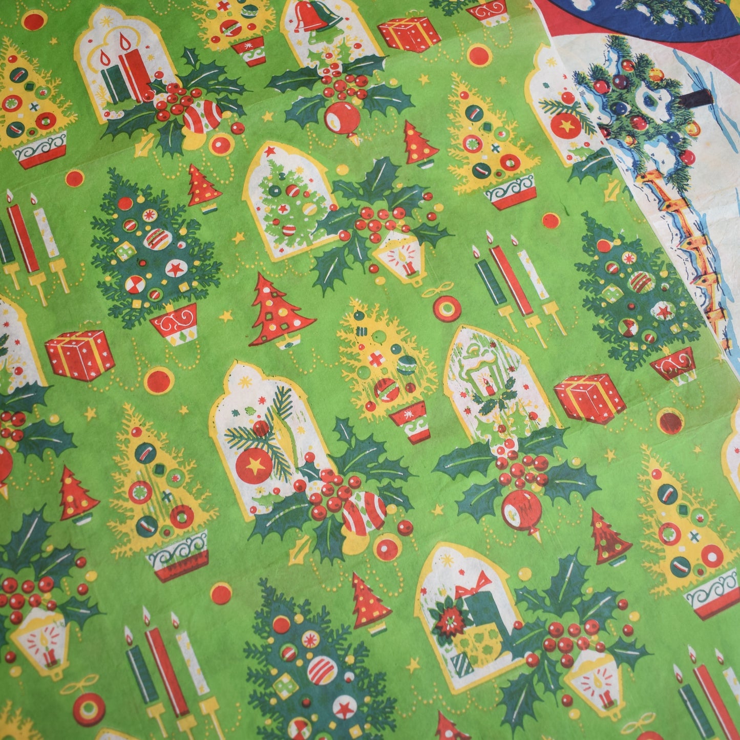 Vintage 1970s Christmas Gift Paper - Mixed Pack