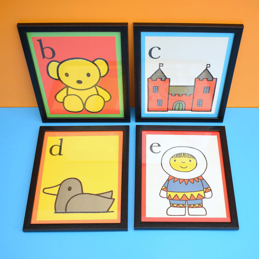 Vintage 1970s Dick Bruna Letter Pictures - Miffy & Friends by Pineapple Retro