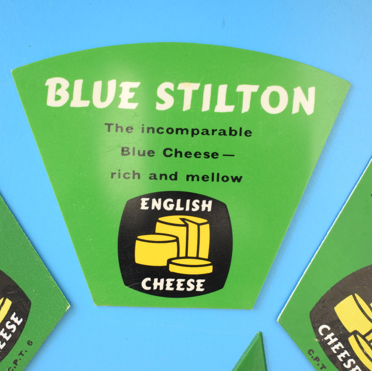 Vintage 1970s Plastic Cheese Labels - Quirky Decoration