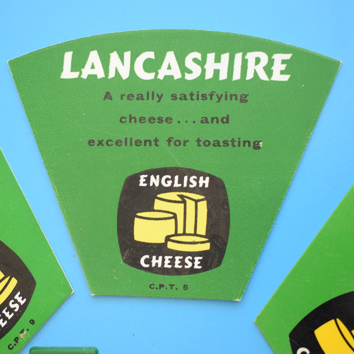 Vintage 1970s Plastic Cheese Labels - Quirky Decoration