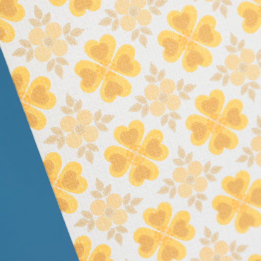 Vintage 1970s Flower Wallpaper - Yellow Buttercups